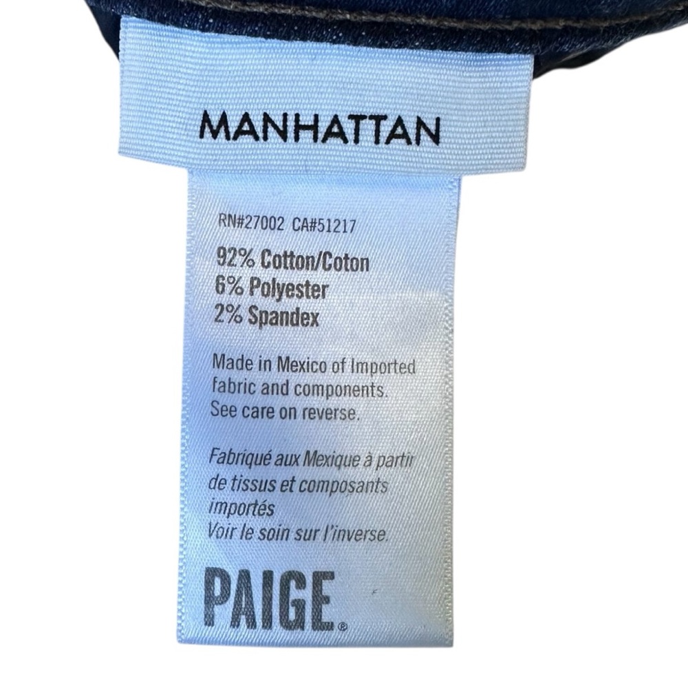 PAIGE Manhattan High Rise Bootcut Jeans | Size 24 - Picture 9 of 10